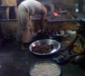 Kitchen Bhog prepared at Temple
