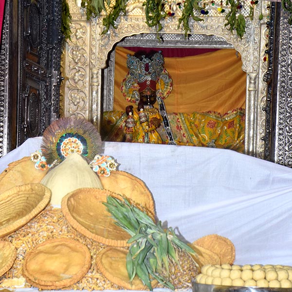 Anaakoot Darshan of Radhavallabh Temple